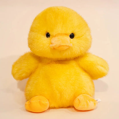 Kawaii Yellow Duck Plush Pillow - Soft Fluffy Stuffed Duck Toy and Room Decor Gift, 25cm and 30cm Yellow Duck