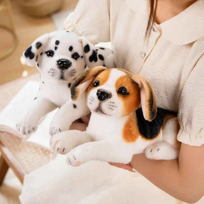 Realistic Dalmatian Plush Toy – Cute Spotted Dog Stuffed Animal Puppy Doll