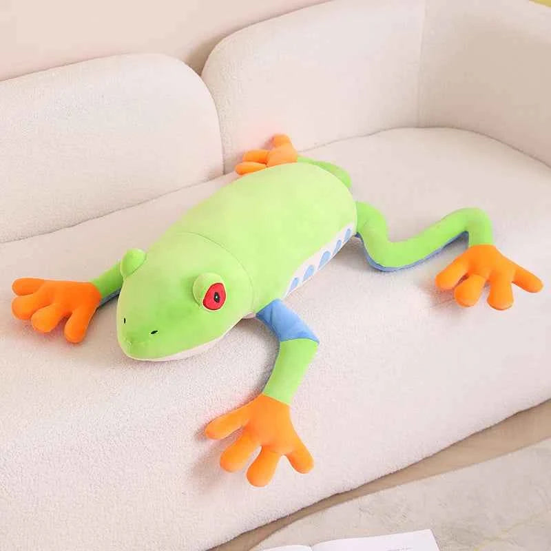 75cm Giant Colorful Frog Plush Doll Pillow Long Legs Big Green