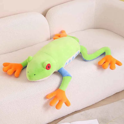 75cm Giant Colorful Frog Plush Doll Pillow Long Legs Big Green