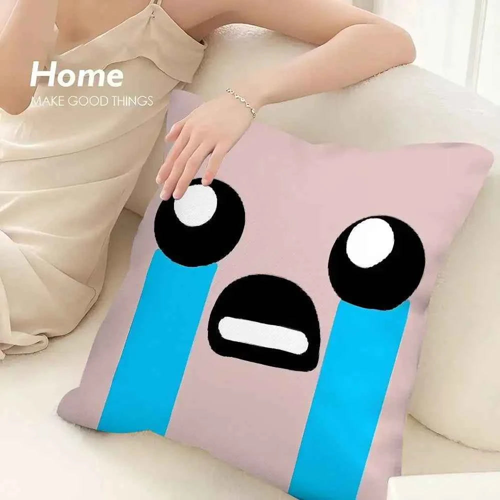 The Binding of Isaac Pillow Case - Double-sided Print Plush Square Throw Cushion Decor