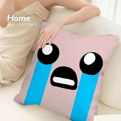 The Binding of Isaac Pillow Case - Double-sided Print Plush Square Throw Cushion Decor