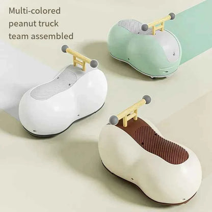 Kawaii Peanut Twist Car – Kids Baby Walker Sensory Ride-On Roller Toy in 3 Colors