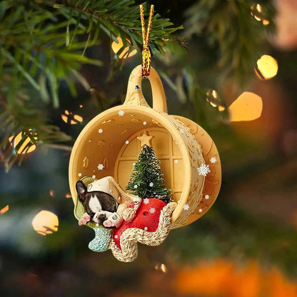 Cute Animal Christmas Tree Pendant (3.1 in) - Festival Party Ornament & Xmas Gift