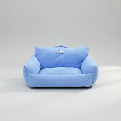 Puppy special sofa kennel winter warm pet Internet cat nest Light blue
