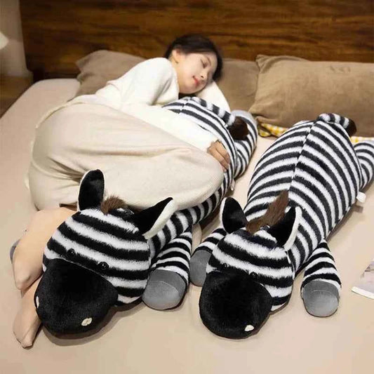 Giant Zebra Plush Toy – Soft Zebra Body Pillow & Stuffed Animal