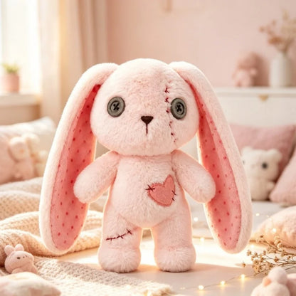 Kawaii Halloween Ghost Cat & Long-Eared Rabbit Plush – 20 cm Pink 20 cm (7.9 in)