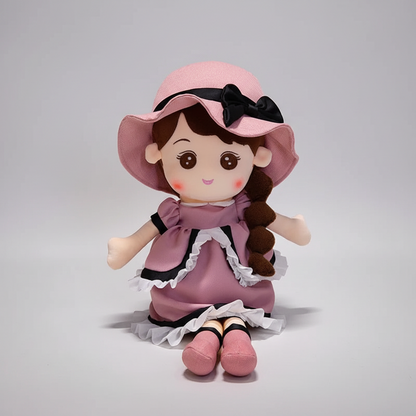 Kawaii Plush Girl Doll – Soft Stuffed Doll Toy for Kids and Decor