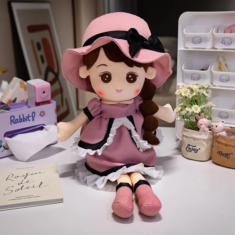 Kawaii Plush Girl Doll – Soft Stuffed Doll Toy for Kids and Decor