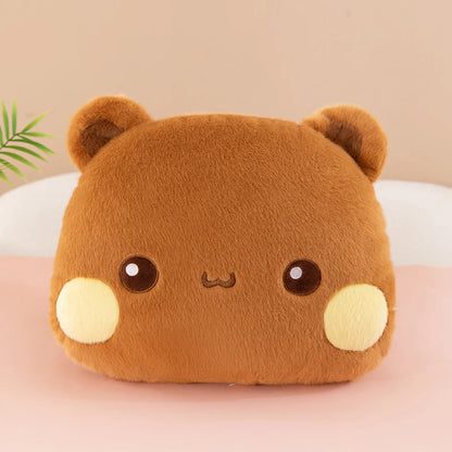 Cute Panda Cat Plush Pillow – Soft Kawaii Stuffed Cushion