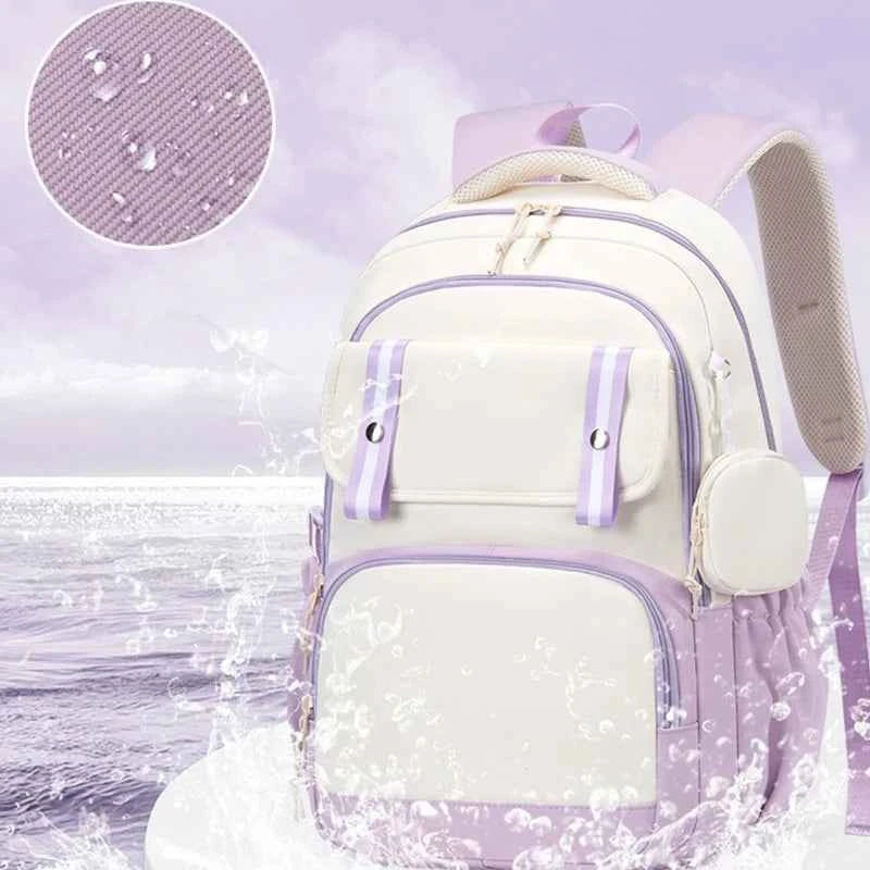 Hello Kitty Large Capacity Backpack Cartoon Daypack Travel Commute Knapsack School bag for Kids Girls Mochila With Coin Purse