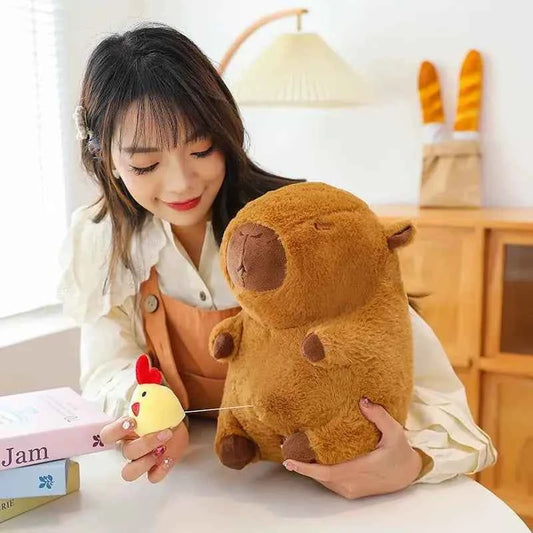 30cm Capybara Plush Simulation Capibara Anime Fluffty Toy Kawaii Plushie Cute Doll Stuffed Animals Soft Doll Plush Gift Kid Toys