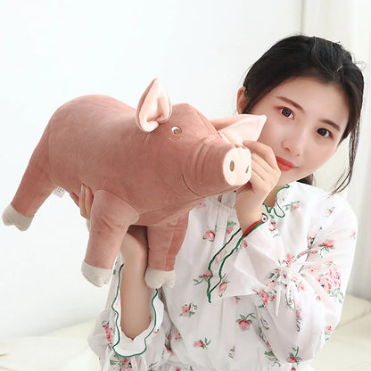 Cute Pig Plush Toy Pillow – Soft Stuffed Animal Cushion (25–60 cm)