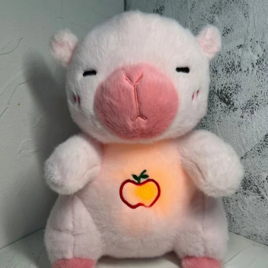 Breathing Animal Plush Toy – Sound & Light Sleep Companion