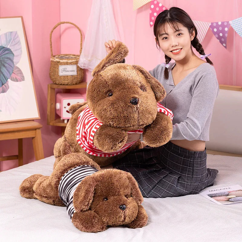 Giant Dog Plush Pillow – Soft Stuffed Animal Body Cushion