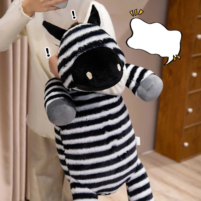 Giant Zebra Plush Toy – Soft Zebra Body Pillow & Stuffed Animal