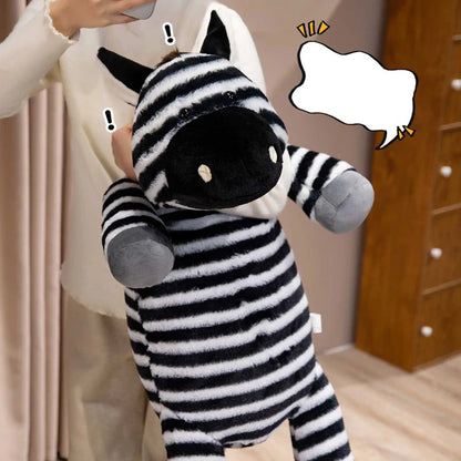 Giant Zebra Plush Toy – Soft Zebra Body Pillow & Stuffed Animal