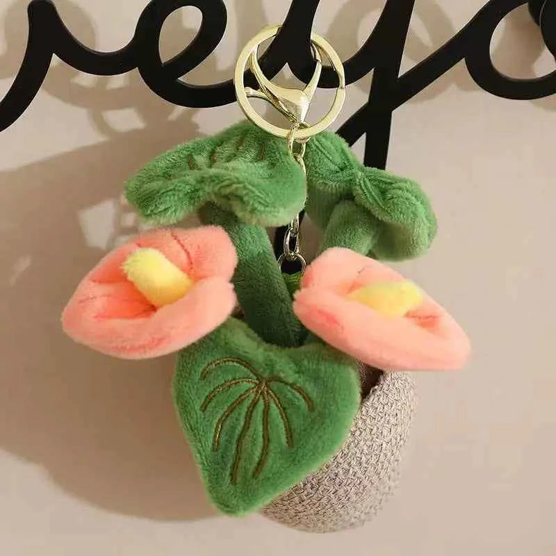 10/35cm New Simulated Flower Backpack Pendant Doll Stuffed Plush Toy Cartoon Anime Cute Pillow Gift for Girlfriend Fun Doll