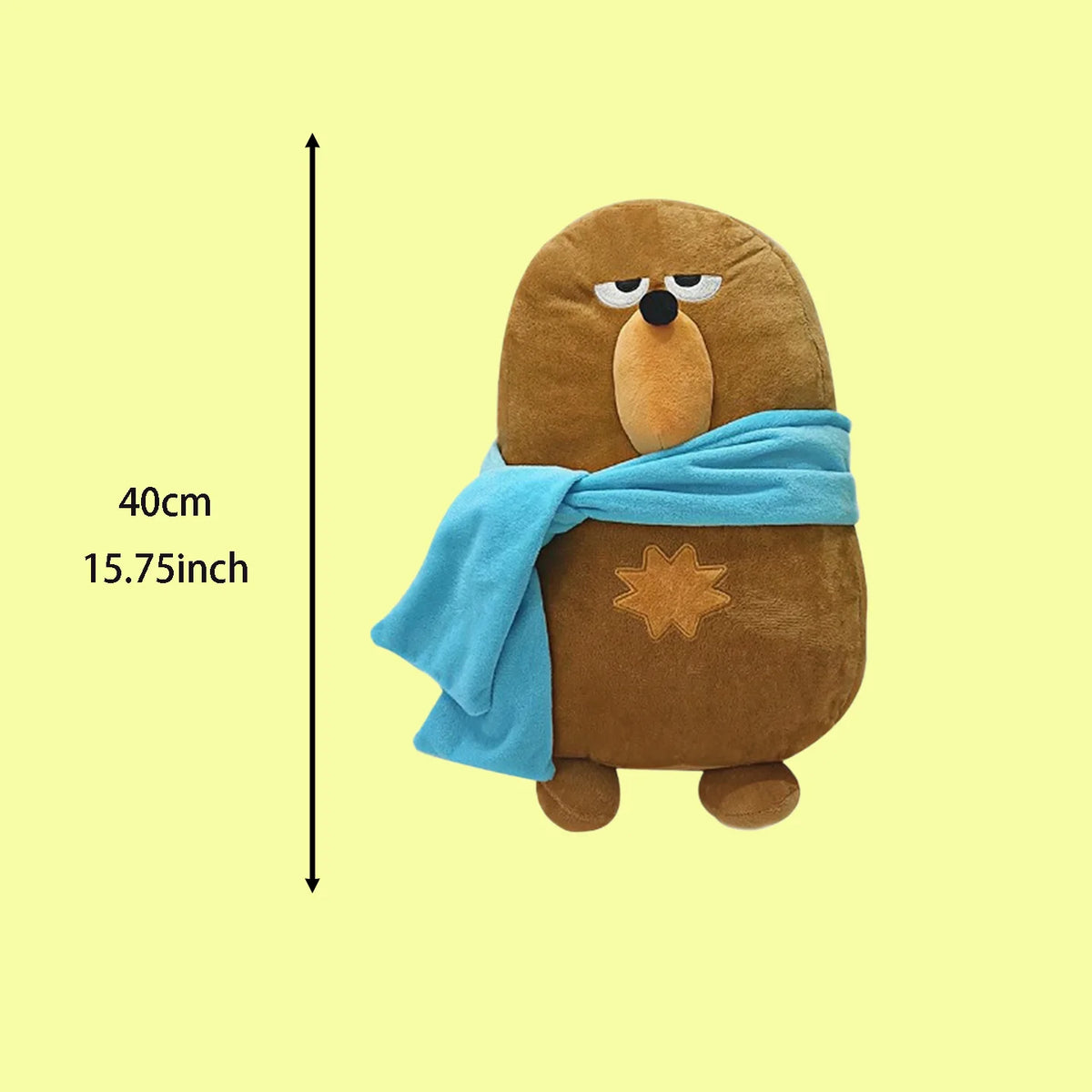 Kawaii Owl and Scarf Bear Plush Collection - Soft Stuffed Animal Dolls and Room Cushion Gift, 26 Styles G-40cm
