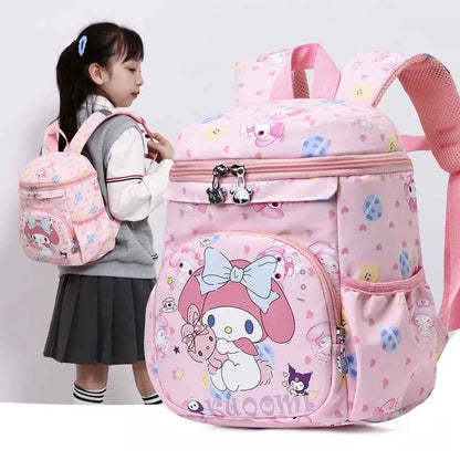 Kuromi Hello Kitty Orthopedic Backpack - Cartoon Kindergarten Schoolbags (9x4.7x6.3 inches)