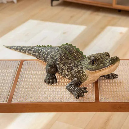 Simulated Crocodile Plush Toys Stuffed Soft Lifelike Animal green 100cm