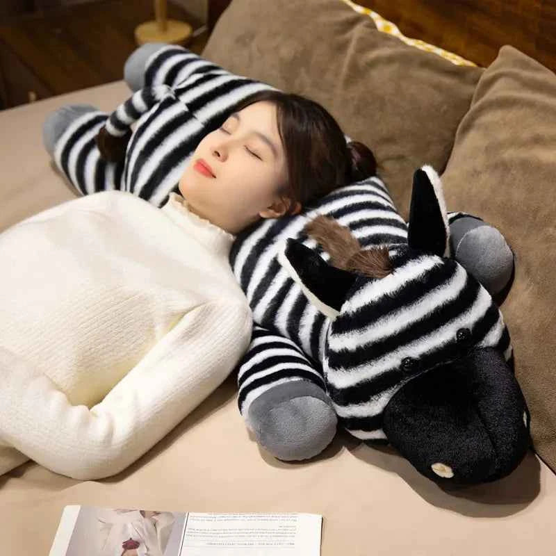 Giant Zebra Plush Toy – Soft Zebra Body Pillow & Stuffed Animal