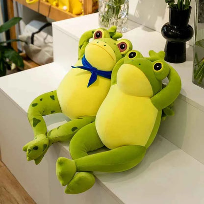 50cm Cute Cozy Frog Plushies Soft Stuffed Animal Funny Frog
