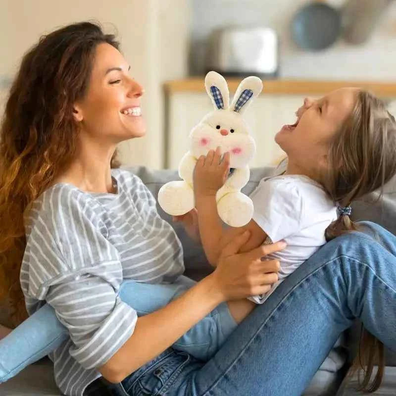 Cute Rabbit Doll Plush Toy (9 Inches) - Skin-Friendly Stuffed Animal for Bedroom & Home Decor