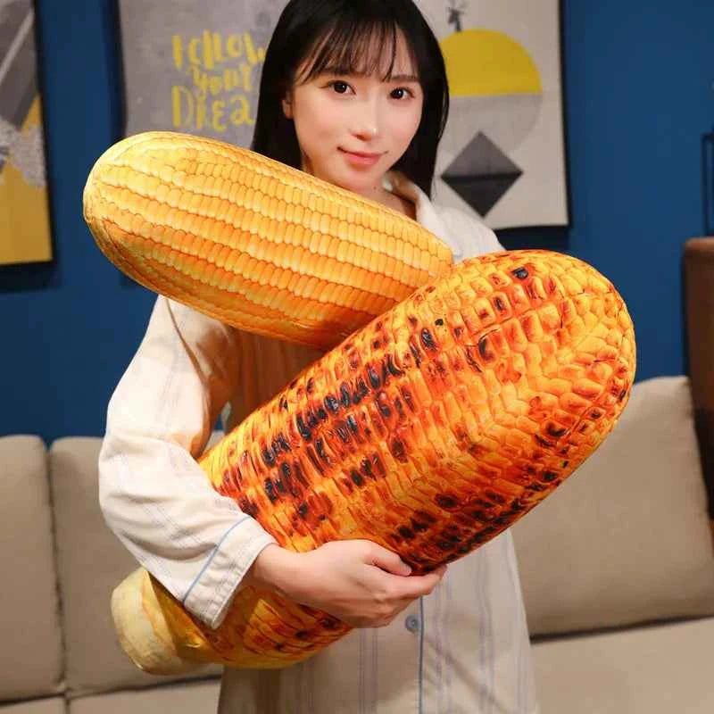 Roasted Corn Plush Toy – Giant Lifelike Corn Cob Plush Pillow