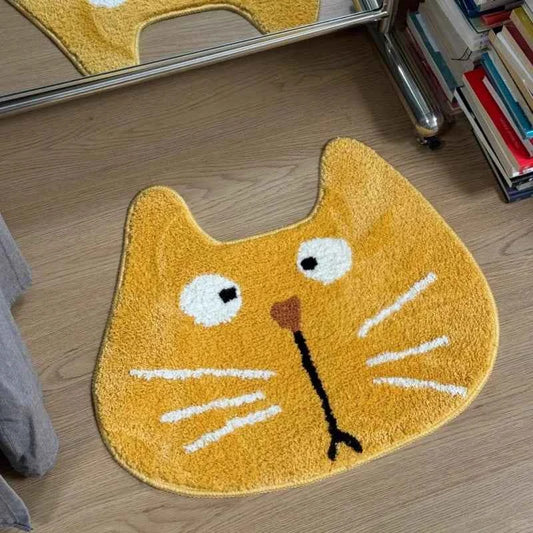 Alien Cute Cartoon Cat Floor Mat Bathroom Absorbent Mat