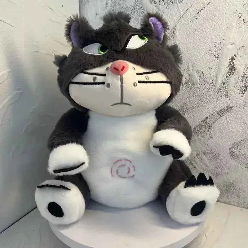 soothing new breath light sound cute leering cat music early education doll stuffed animals