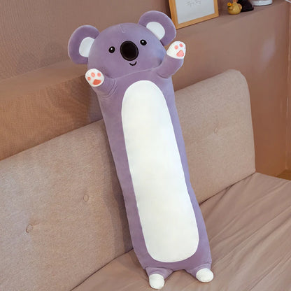 15 Styles 50-150cm Long Cat Plush Toys Stuffed Soft Pause Office Dog Doll Bed Sleepping Pillow Home Decor Birthday Girls Gifts Koala