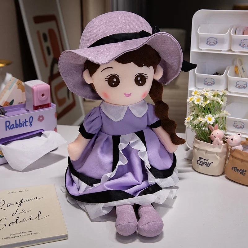 Kawaii Plush Girl Doll – Soft Stuffed Doll Toy for Kids and Decor