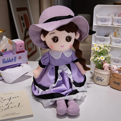 Kawaii Plush Girl Doll – Soft Stuffed Doll Toy for Kids and Decor