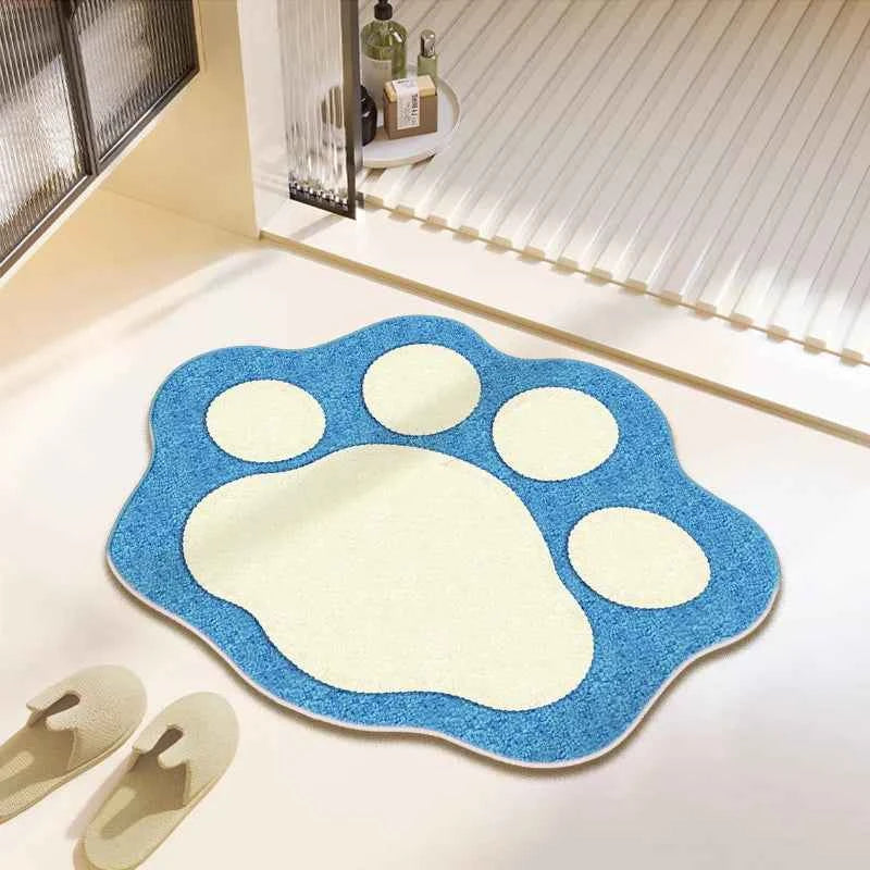 Cute Bear Claw Bathroom Carpet Absorbent Non Slip Foot Mat FLR-13
