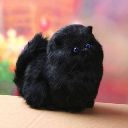 Kawaii Long-Haired Cat Plush with Sound