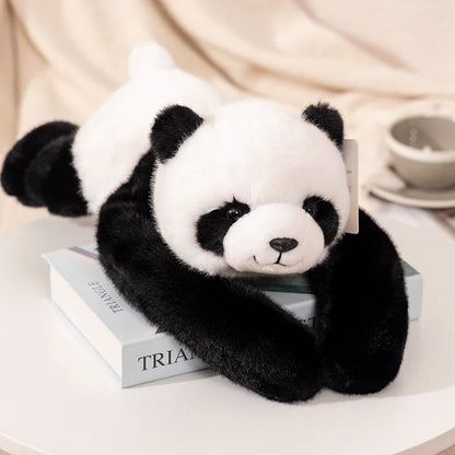 Kawaii Long-Arm Forest Animal Plush – Raccoon, Dinosaur, Sloth, Panda, Koala & Bear Panda