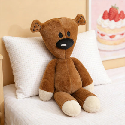 Classic Teddy Bear Plush Toy – Soft Stuffed Bear Hug Pillow Brown