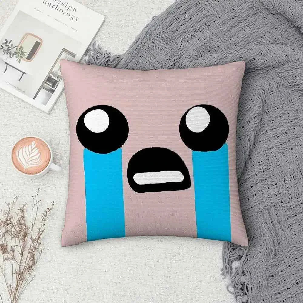 The Binding of Isaac Pillow Case - Double-sided Print Plush Square Throw Cushion Decor