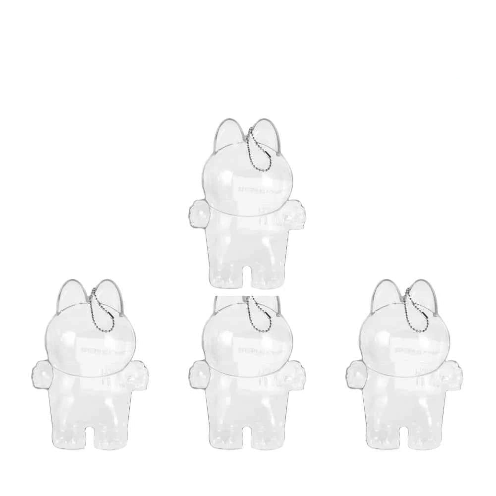 Labubu Protective Cover Labubu Protector Case Sitting Party Transparent Protective Shell Dust Cover Doll Transparent Cover