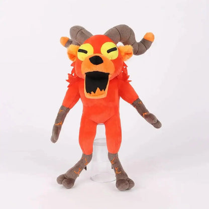 Forest Animal Plush Toy – Elk Deer & Owl Stuffed Doll 33cm red goat