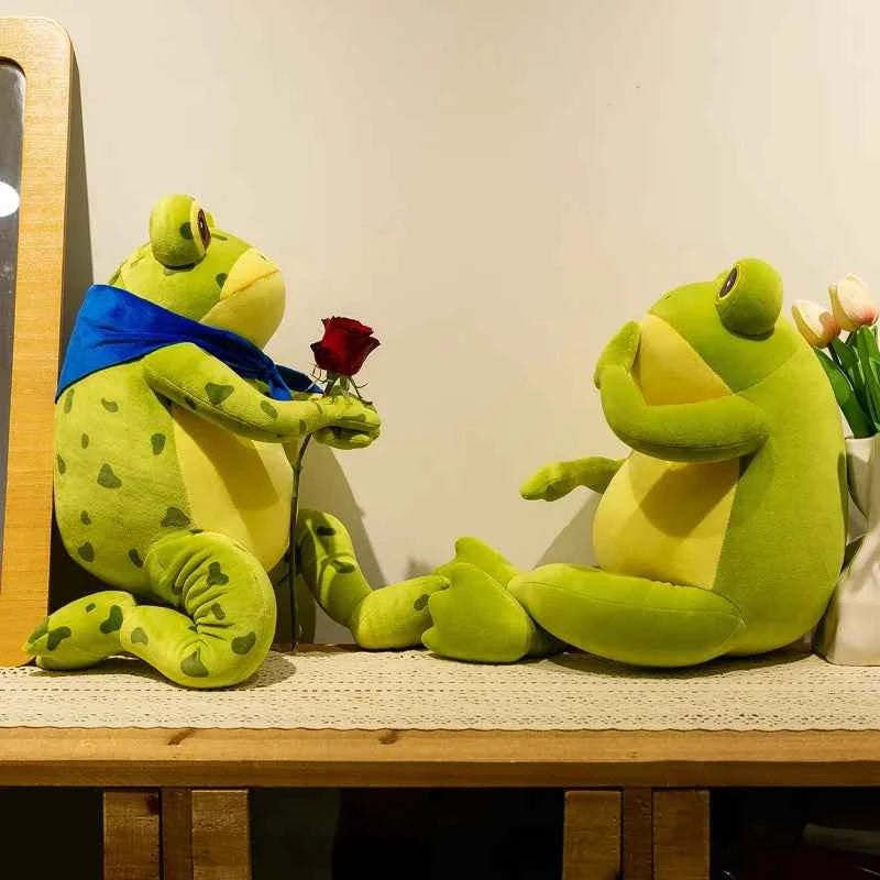 50cm Cute Cozy Frog Plushies Soft Stuffed Animal Funny Frog