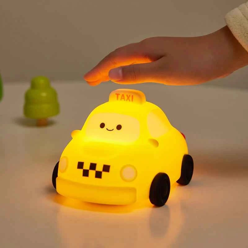 Kawaii Animal LED Night Light (3.9 in) - Dimmable Silicone Table Lamp Rechargeable