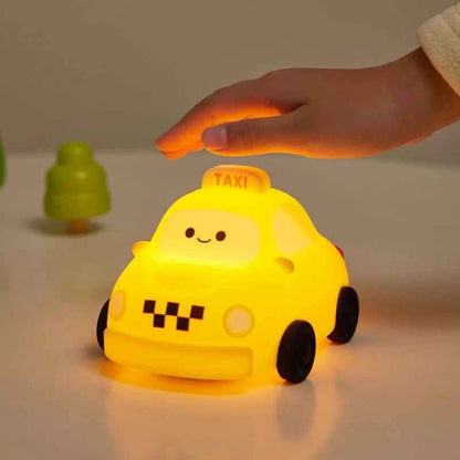 Kawaii Animal LED Night Light (3.9 in) - Dimmable Silicone Table Lamp Rechargeable