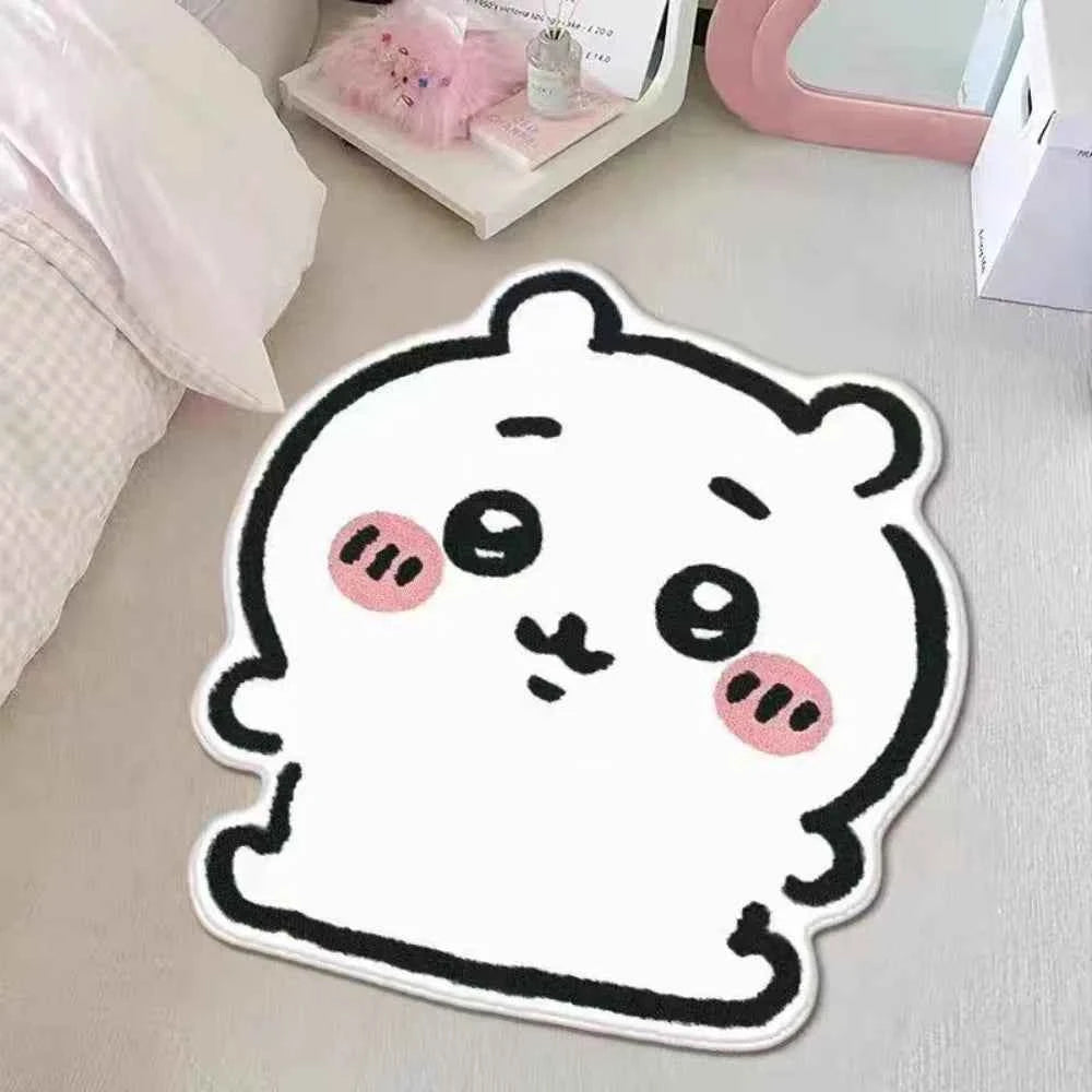 Chiikawa Hachiware Usagi Plush Area Rug - Non-Slip Floor &