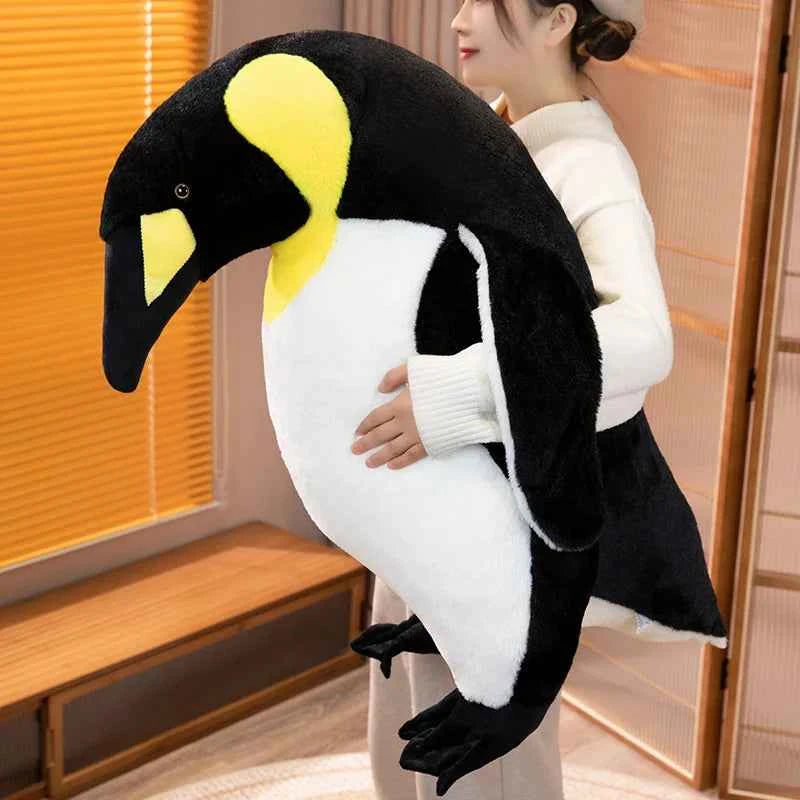 Realistic Penguin Plush Stuffed Animal – Soft Penguin Pillow Toy for Kids & Adults