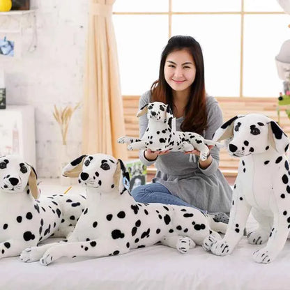 Giant Realistic Dalmatian Dog Plush Toy – 35.4" Simulation Puppy Body Pillow