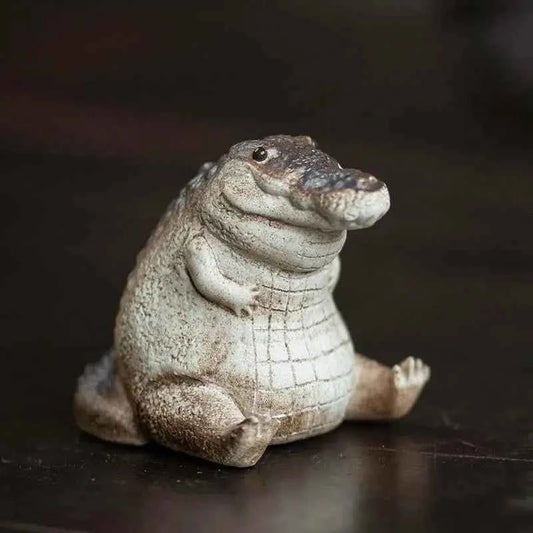 Mini Chubby Crocodile Figurine Realistic Little Gift