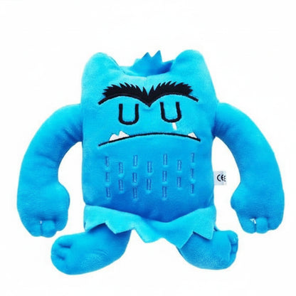 6PCS Kawaii Emotion Monster Plush Toys - 6 Colors Soft Stuffed Animals, Cute Educational Sensory Toys for Kids Birthday Gifts &