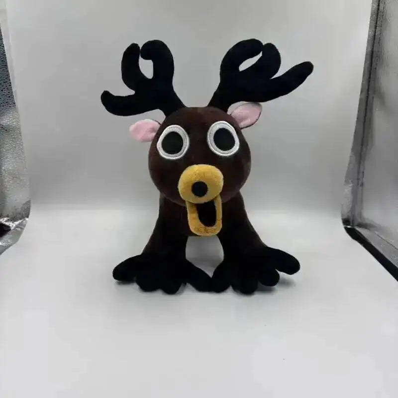 Forest Animal Plush Toy – Elk Deer & Owl Stuffed Doll Lying Elk